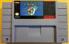 Super Mario World SNES Super Nintendo Original Game Tested Working & Authentic!
