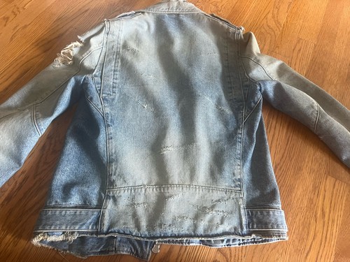 Men’s Balmain Paris Denim Moto Jacket - Size M - 38 - Authentic and Rare - Picture 10 of 16