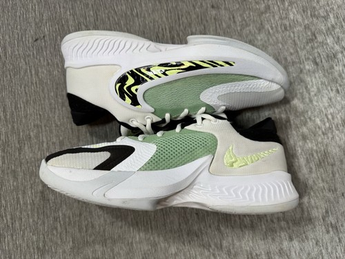 Nike Zoom Freak 4 Basketball Shoes Boy’s Size 7Y Sneakers DQ0553-100 White - Picture 5 of 11