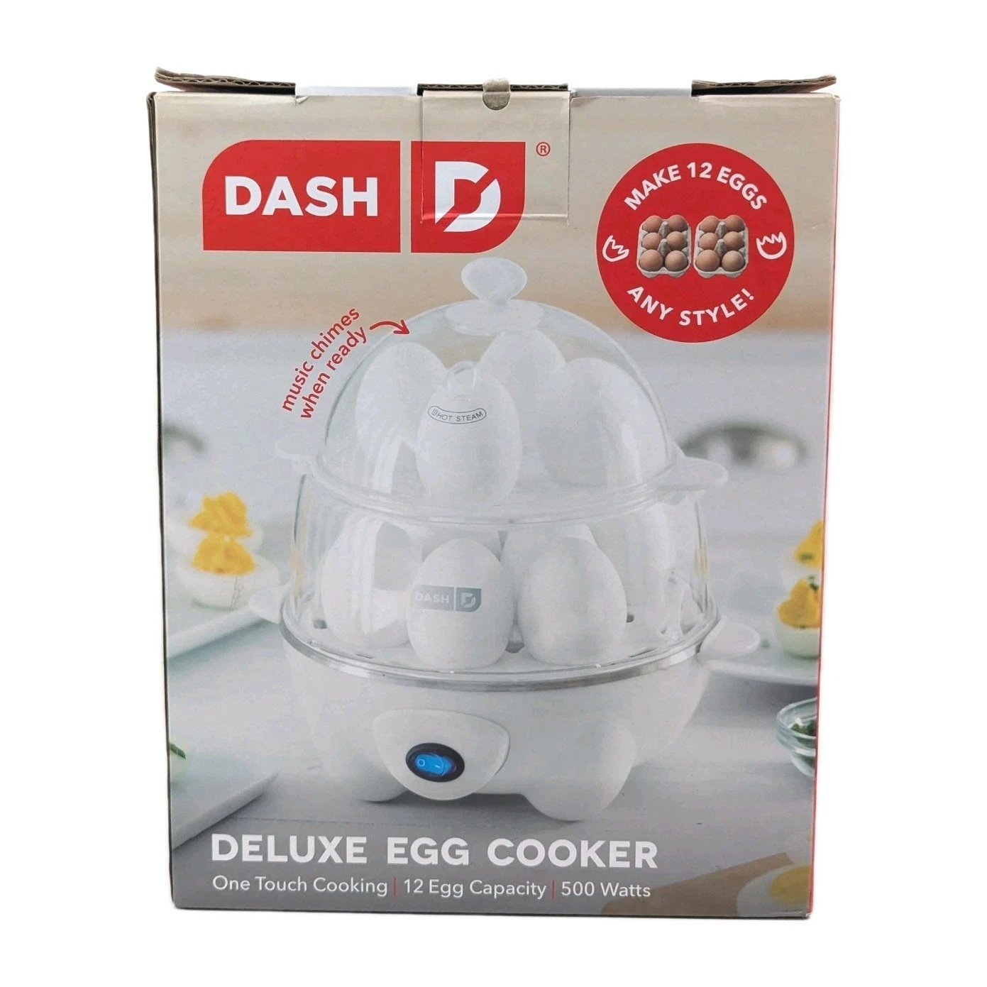 DASH Deluxe Rapid Egg Cooker for Hard Boiled, Poached, Scrambled Eggs, Omelet...