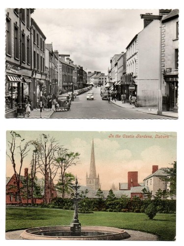 Lisburn, Bow Street, Co Antrim, Northern Ireland, B & W Real Photo, Card 1963