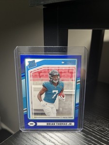 2024 Panini Donruss - Rated Rookie Brian Thomas Jr. #313 Blue Press Proof (RC)