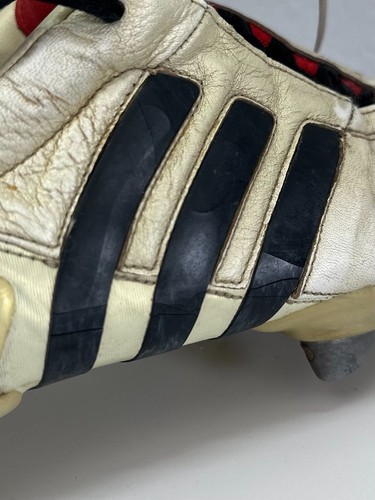 Vintage Adidas Boots Predator Mania FG White Red Football Soccer 2002 US8 41 sz - Picture 8 of 10