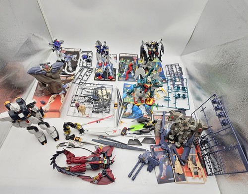 Vintage Bandai Gundam Model Kit Mobile Suit Mixed Lot Of Parts Pieces 90's-2000