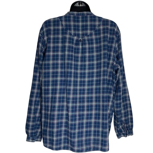 Vtg LL Bean Shirt Womens Large Flannel Plaid Lightweight Pintuck Western Cottage - Picture 4 of 17