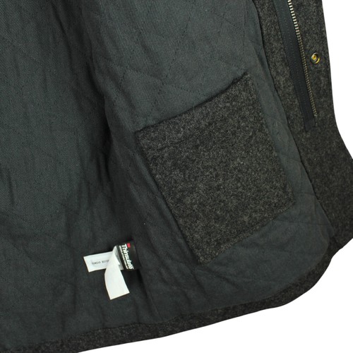J.Crew Hooded Pea Coat Mens Sz M 100% Wool 3M Thinsulate Gray Hooded $498 Preppy - Picture 5 of 14