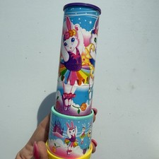 Vintage 1990's Lisa Frank Twist Kaleidoscope Ballerina Bunny Duck Castle 6" EUC