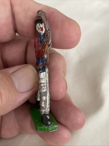Antigua figura de plomo de lazo vaquero año desconocido - Imagen 4 de 10