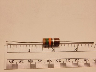 5 Vintage Ohmite Type OH (RC42) 15K 2W 10% Carbon Composition Resistors