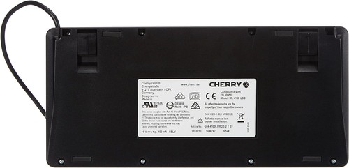CHERRY USB/PS2 Wired Mini Compact Keyboard - Black (German Layout) G (US IMPORT) - Picture 2 of 4