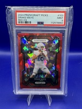 2024 Panini Prizm Draft Picks - Drake Maye #103 Red Ice Prizm (RC)