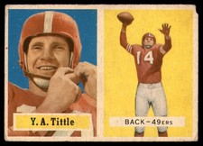 1957 Topps #30 Y.A. Tittle G 49ers          ID:81313