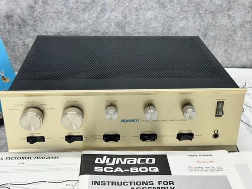 DYNACO SCA-80Q FOUR DIMENTIONAL AMPLIFIER IN BOX WITH ALL PAPERWORK - Afbeelding 4 van 21