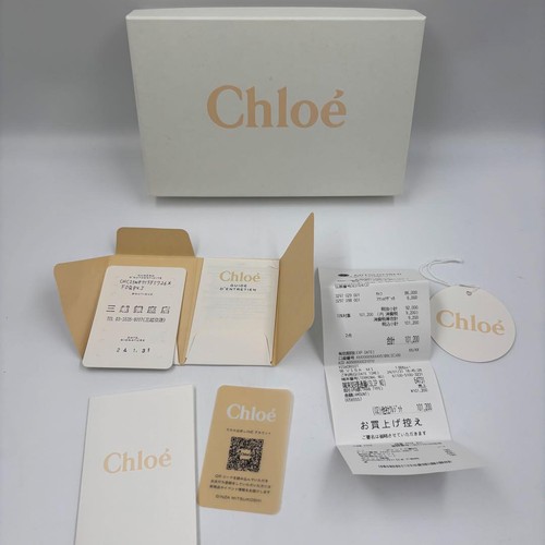 Chloe Alphabet Long Wallet Camel Leather Gold Charm with Box & Receipt - Picture 8 of 14
