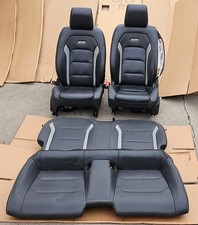 16-24 Chevy Camaro Ss 6th Gen Front Rear Seats Black Leather Coupe Deployed Bag