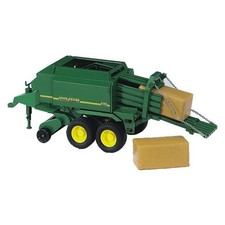Mezzo agricolo Bruder JOHN DEERE Rimorchio Pressaballe, modello 02017, per di