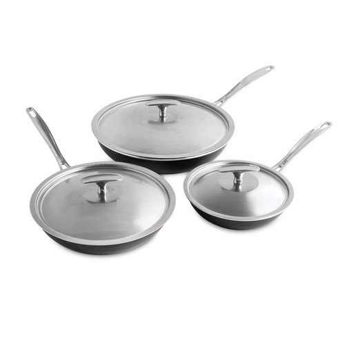 Juego de 6 sartenes y tapas de basalto Nordic Ware - Imagen 3 de 8
