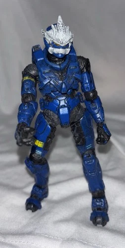 McFarlane Toys HALO 3 Series 4 Spartan Soldier HAYABUSA Blue Figure