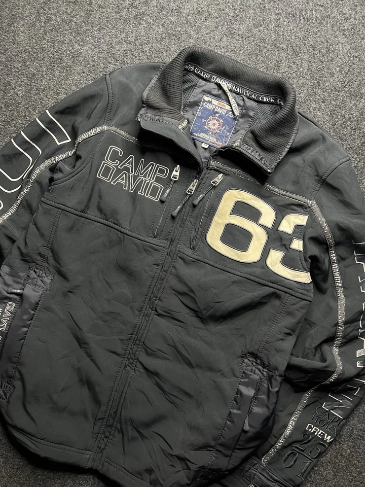 Auténtica chaqueta Camp David 63 Cabo de Hornos 2501 Heritage cremallera completa para hombre talla M Foto 2 de 4