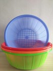 4 Pcs Large Plastic Wash Basket Round Perforated Colander Wash Vegetables and...