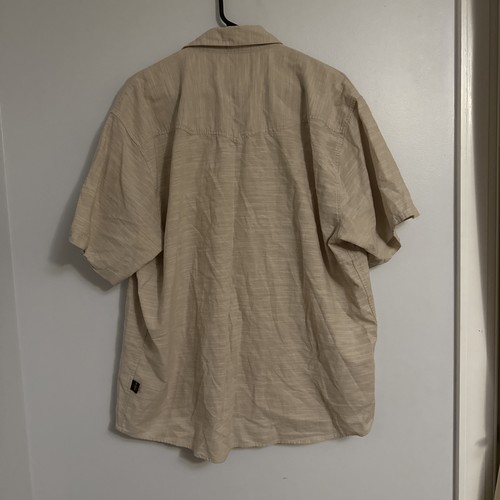 Camicia Howler Bros Bottoni Uomo Xl Gaucho Western Perla Snap Sol Levante 100% Cotone - Foto 4 di 4