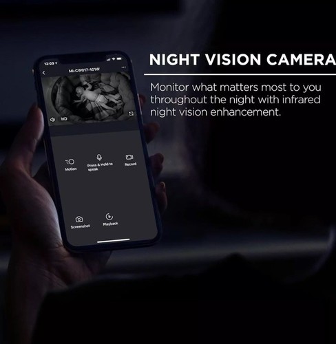 Merkury Innovations Smart Wifi 1080p Camera Voice Control MI-CW017-101W (SEALED) - Picture 6 of 7