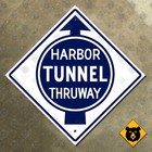 Maryland Harbor Tunnel Thruway Interstate 895 highway marker road sign 12"