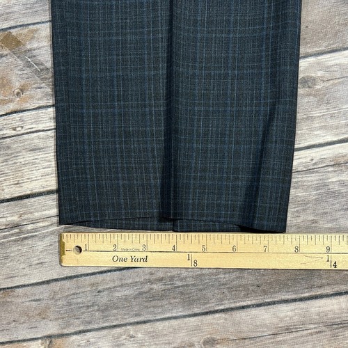 Loro Piana Santorelli Zelander Merinowolle Hose 34x28 Herren blau kariert - Bild 9 von 10