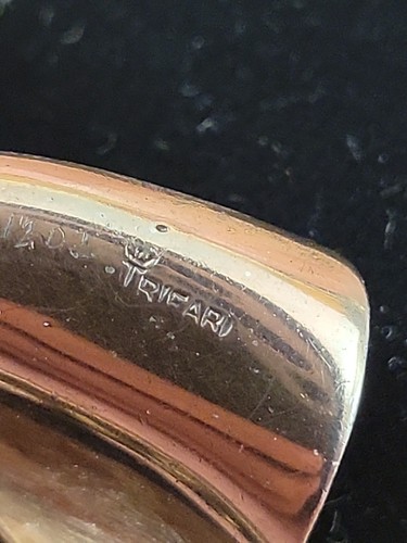 Krone Trifari 60er Jahre Topas Retro Schleife Knoten Brosche - Bild 6 von 7