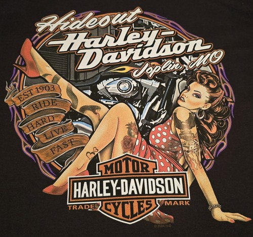 NWT Harley-Davidson Mens 2025 Skull Wrench Short Sleeve T-Shirt Black Large L - Picture 9 of 9
