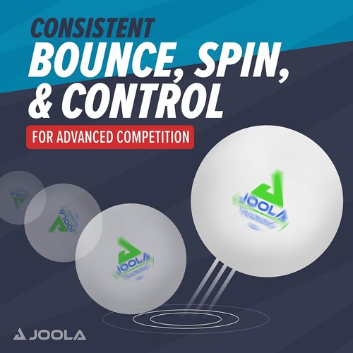 JOOLA Training 3 Star Table Tennis Balls 12, 60, or 120 Pack - White - Picture 4 of 5