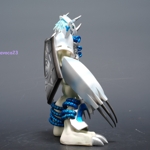 Digimon White WarGreymon 20cm Desktop Ornaments Birthday Gifts Sculpture Figure - Picture 2 of 4