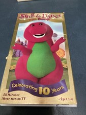 Sing and Dance With Barney VHS 1999 Celebrating 10 Years Never Seen on TV Film
