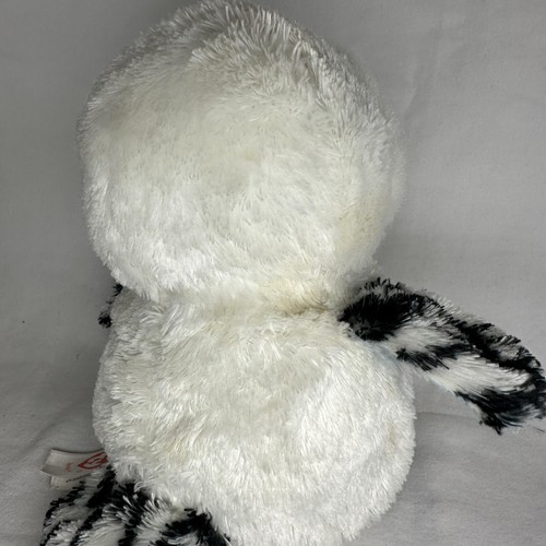 Ty Beanie Boos Owl Plush Stuffed Animal White Blue Glitter Eyes Cuddly Toy 6in - Picture 6 of 10