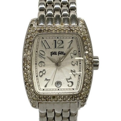 Folli Follie Silver Crystal Bracelet Watch Folli Follie F212 Chronograph Watch With a Gem-set Stainless  main image 2