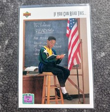 🇺🇸🏀MICHAEL JORDAN NBA UPPER DECK 1991-92 STAY IN SCHOOL # 22 BULLS