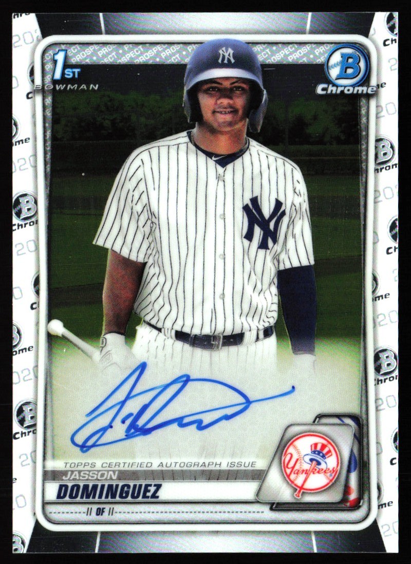 Jasson Dominguez 2020 Bowman #CPA-JDO Chrome Prospect Auto