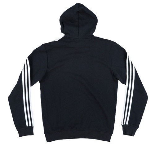 Adidas Herren Sweatshirt Hoodie Pullover 3 Streifen Logo Kordelzug Schwarz Weiß S - Bild 2 von 2