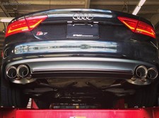 Milltek Duplex Sportauspuffanlage ab Kat Audi S7 C7 Typ 4G je 2x 100mm rund