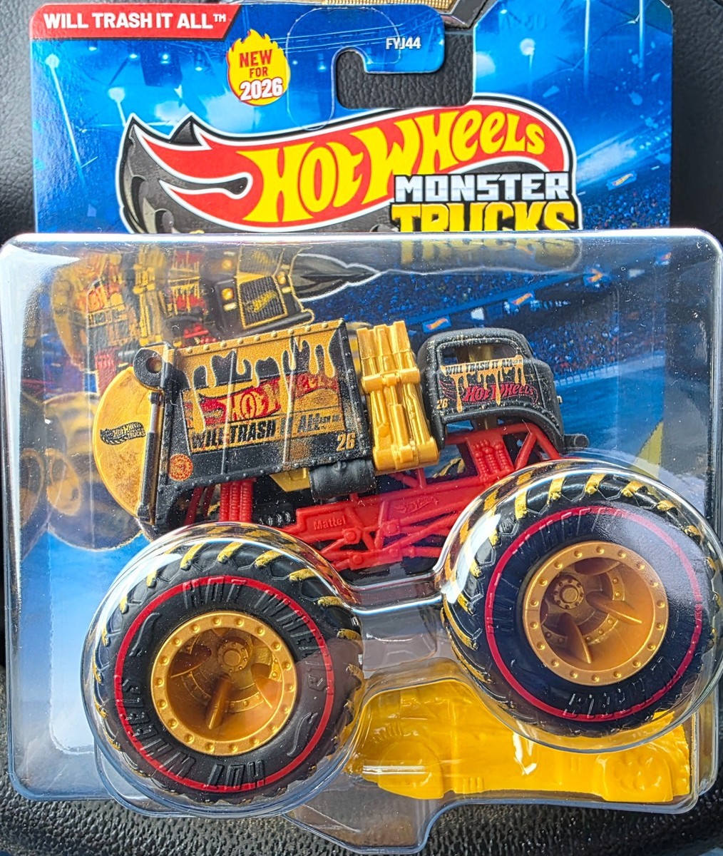 New! 2026 Hot Wheels Monster Trucks / TREASURE HUNT / Will Trash