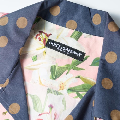 Dolce＆Gabbana Floral Dot Pink Long Sleeve Shirt Size 40 From Japan - Picture 24 of 24