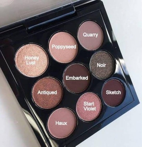 MAC Eyeshadow Palette Lip Set Burgundy 9color & Dubbonet Lipstick  Z175 - Picture 3 of 8