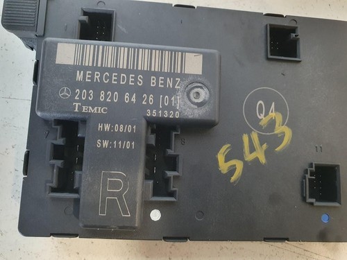 MERCEDES C CLASS RIGHT FRONT DOOR ECU 2038206426, W203/S203, 11/00-06/07 - Picture 4 of 9
