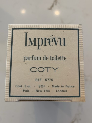 Imprevu Parfum de Toilette by Coty 3 Fl. OZ in Original Box RARE 3/4 Full - Picture 5 of 10