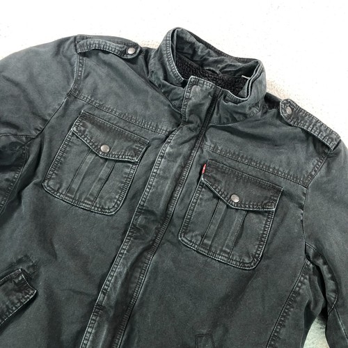 Levis Jacke Erwachsene Large schwarz Large Sherpa gefüttert Military gesteppt gefüttert Arbeit - Bild 9 von 17