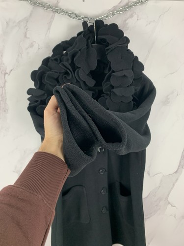 Boris Industries Fleece Mantel Jacke Blumenkragen Gr. OS ca. 48-50 - Bild 5 von 12