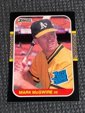 1987 Donruss Rated Rookie Mark McGwire #46 - EX/NM - No Creases Sharp Corners