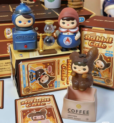 Pucky Elf Rabbit Café Series Caja Ciega Confirmada Figura Diseñador Muñeca! - Imagen 6 de 23