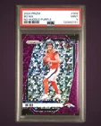 2024 Bo Nix PANINI PRIZM NO HUDDLE PURPLE #309 BO NIX Rookie RC /49 PSA 💎