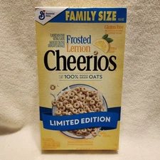 General Mills Cheerios Frosted Lemon Whole Grain Oat Cereal 18.5 oz